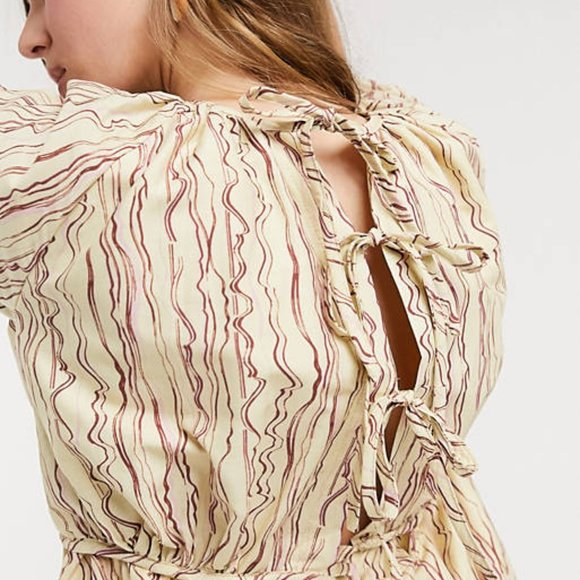 Lost Ink midi smock dress with volume tiers (ASOS) - Picture 4 of 4